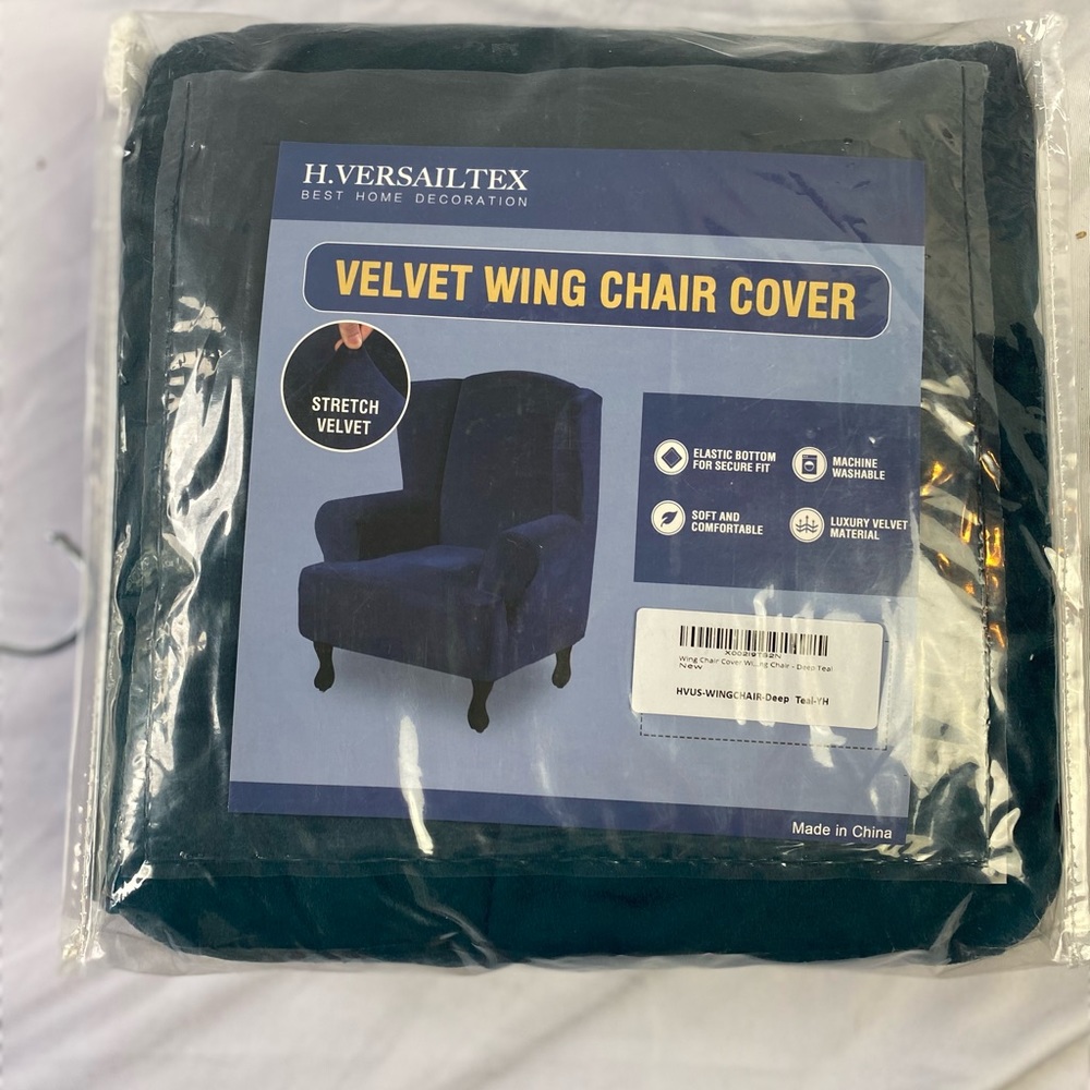 Velvet Wing chair cover